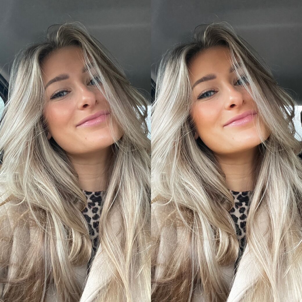 Vrouw selfie